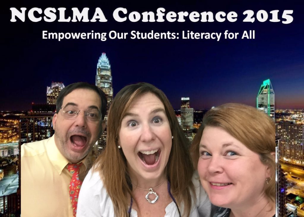 Having a blast in the Vendor Hall....stop by the Green Screen Booth! #NCSLMA15