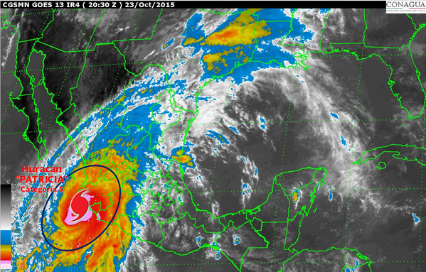 AristeguiOnline's tweet photo. #HuracanPatricia es el "más peligroso jamás registrado en la historia y en todo el mundo"  https://t.co/skQh72Cd89 https://t.co/2EVnRdqXoa