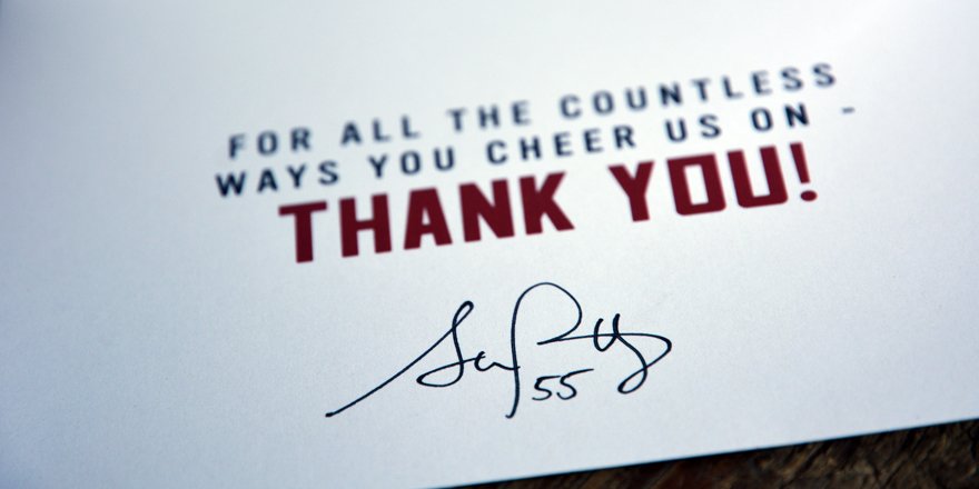 Cardinals's tweet photo. RT this for a chance to win a signed thank you card from Stephen Piscotty. #ThanksCardsFans Enter by 9pm CT 10/23/15 https://t.co/VUnFs4ToOr