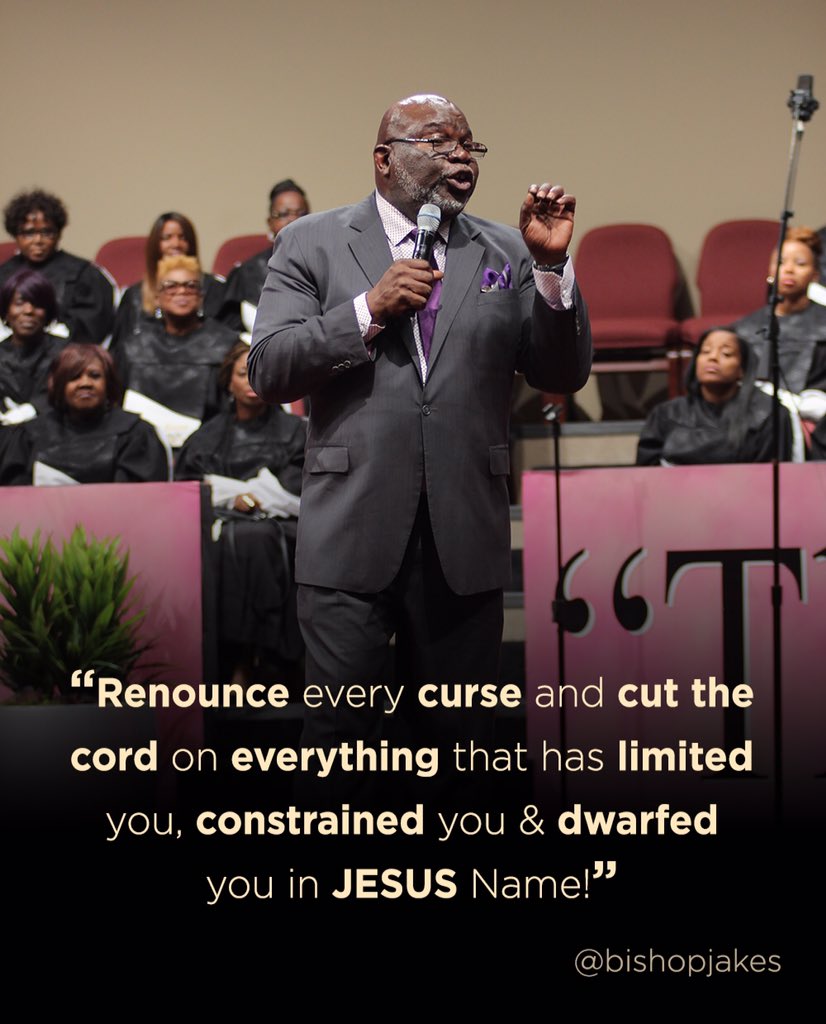 BishopJakes's tweet photo. Renounce every curse &amp; cut the cord on everything that has limited you, constrained you &amp; dwarfed you in JESUS Name! https://t.co/hgapDLEfqM