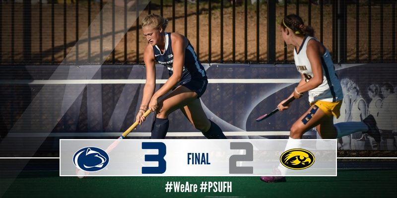 Aurelia Meijer scored the game winning goal with 0:00 on the clock to lift Penn State over Iowa 3-2 #WeAre #PSUFH