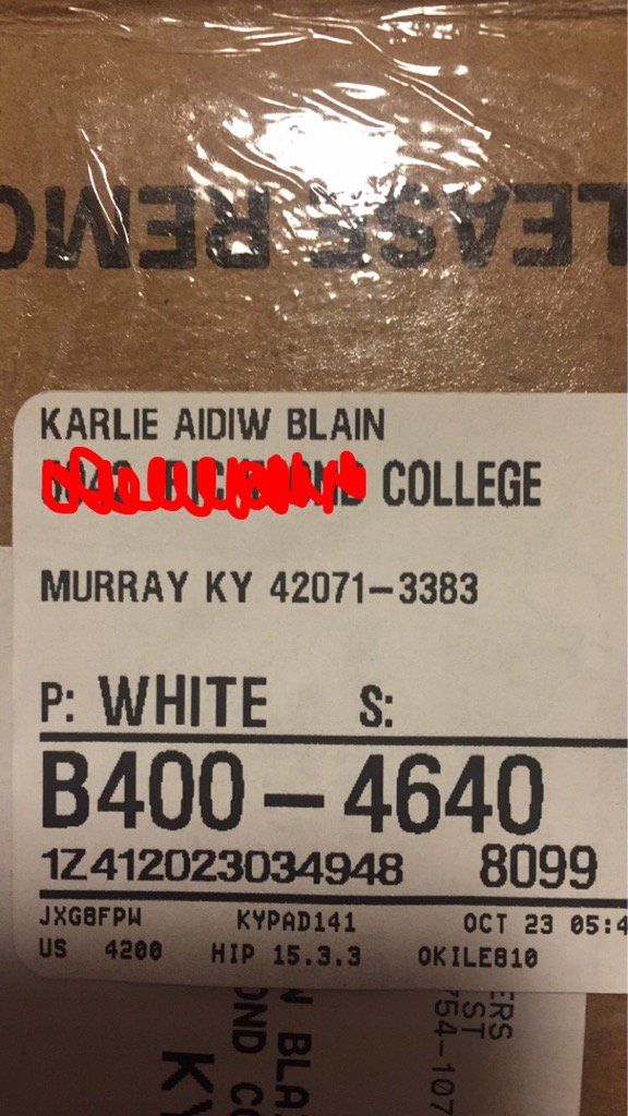 karliee__'s tweet photo. Jessika's parents sent me a package and addressed it to Karlie "All I do is Win" Blain π―π #AIDIW https://t.co/3RzYl6r9BX