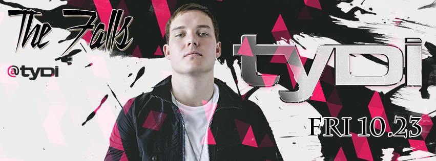 TheFallsBar's tweet photo. tyDi TONIGHT AT THE FALLS! Don't miss another great show! #thefalls #tyDi #fridaynight #EDM https://t.co/tvINyxrAmo