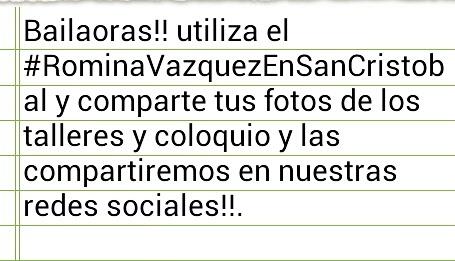 Comparte tus fotos!! #RominaVazquezEnSanCristobal <a href="/romina_vf/">Romina Vázquez</a> <a href="/negroflamenco/">FLAMENCO NEGRO</a>