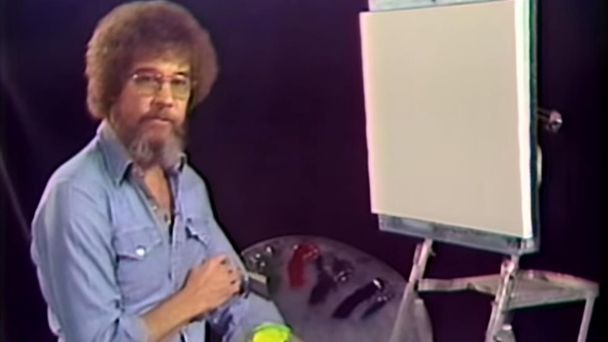 TheAVClub's tweet photo. Get a glimpse at the origins of painter Bob Ross and his world of happy little trees https://t.co/2TatXj3d74 https://t.co/N3p1CE63D1
