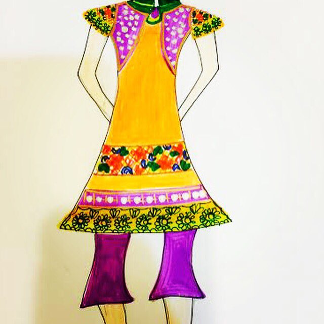 How to draw Kurti design scatchIndian Kurti Sketcheskurti flat sketchFashion  Designer  YouTube