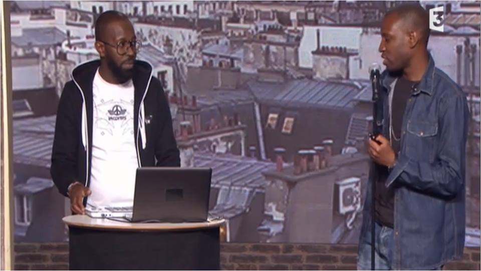 incorpslaboutik's tweet photo. @AbdAlMalikMusic dans l'émission #DucotedechezDave sur #France3 accompagné de @BilalAlAswad  en tshirt #INCORPS ! https://t.co/ADgdb06Z9o
