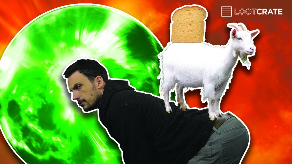 lootcrate's tweet photo. #GoatBread Dating Sim?! + the #Krypton TV show is happpening! TGIF, it's #LooterNews! https://t.co/WRdigS15mC https://t.co/zYiVJXEQCa