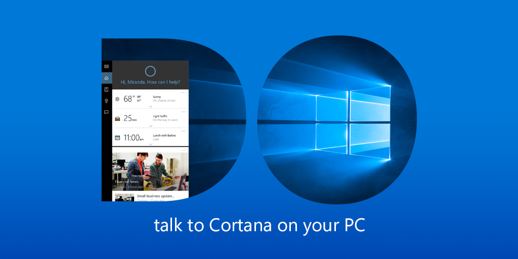 Windows's tweet photo. Help #Cortana help you, for free. Do great things with your truly personal digital assistant https://t.co/xzVa891jm3 https://t.co/DjmMgTBRX1