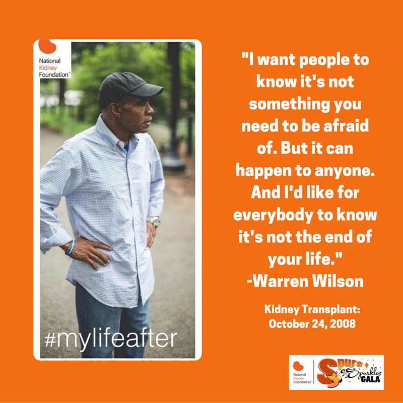 nkfteamsc's tweet photo. Warren Wilson offers some advice to anyone suffering from kidney disease. #nkfteamsc #mylifeafter https://t.co/zMruk5aFxS