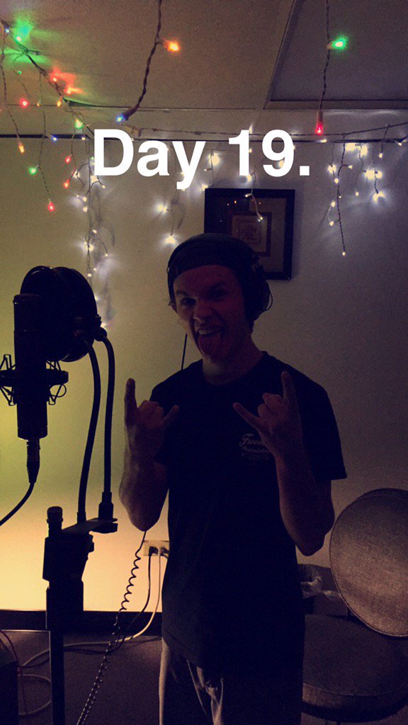 OfficialUFN's tweet photo. Finally on vocals! Day 19. #VibeRock https://t.co/DySDXEnoeL