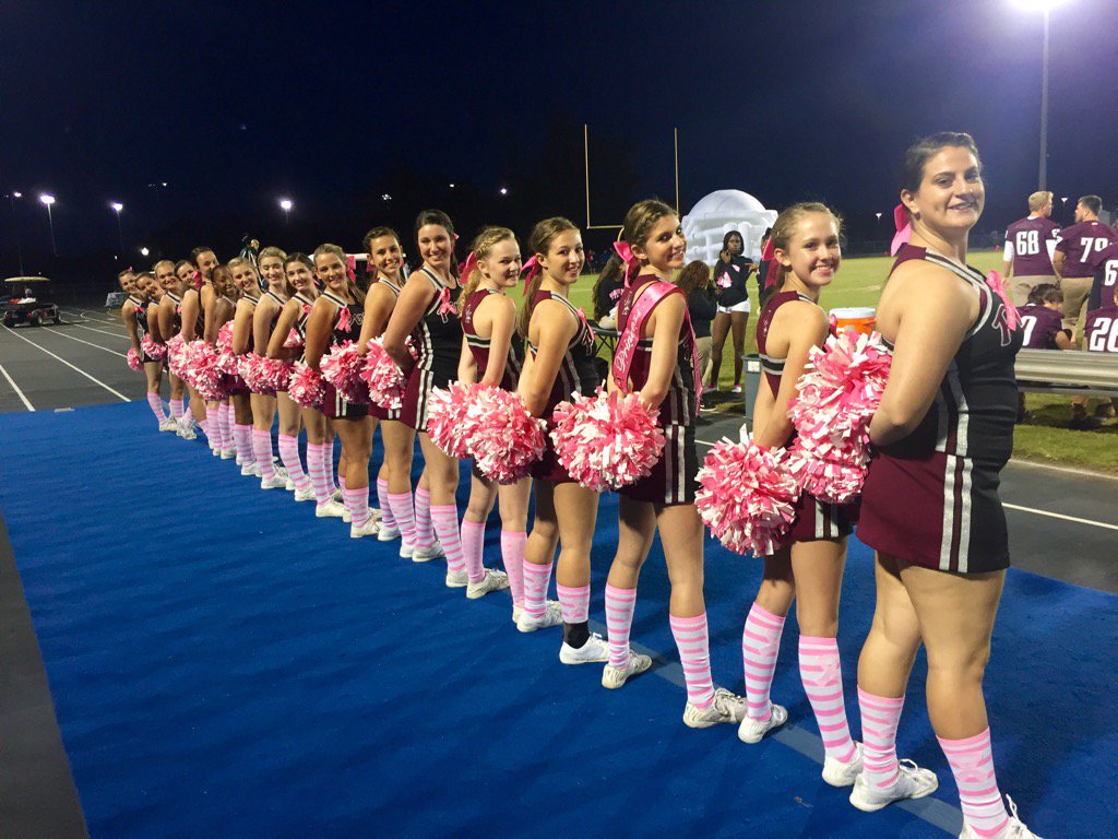BRcheer's tweet photo. PINK-OUT💗 #BreastCancerAwarenessMonth https://t.co/PfVVF7mpEj