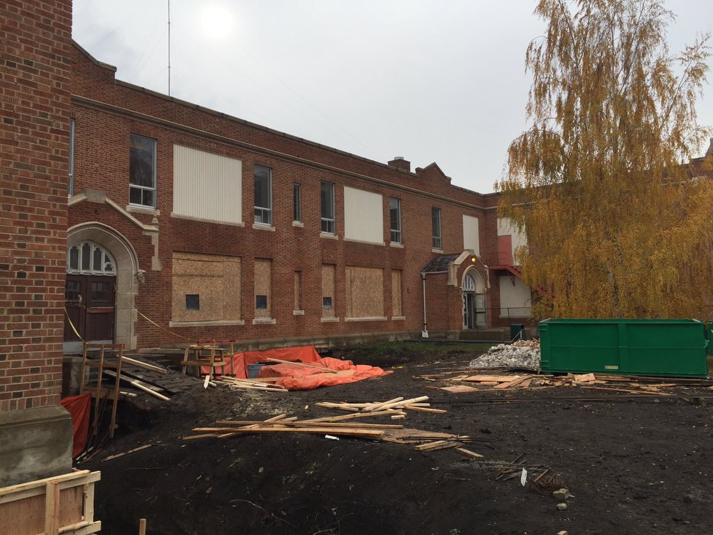 SnowSpruce's tweet photo. Mackenzie School Renovation well under way #dauphin https://t.co/uVz6de6xyA