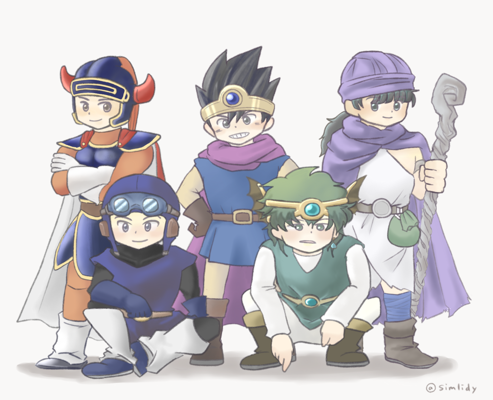 マミ On Twitter ドラクエ1 5の歴代主人公を詰め込みました ドラゴンクエスト Https T Co Bcseb8rt2u