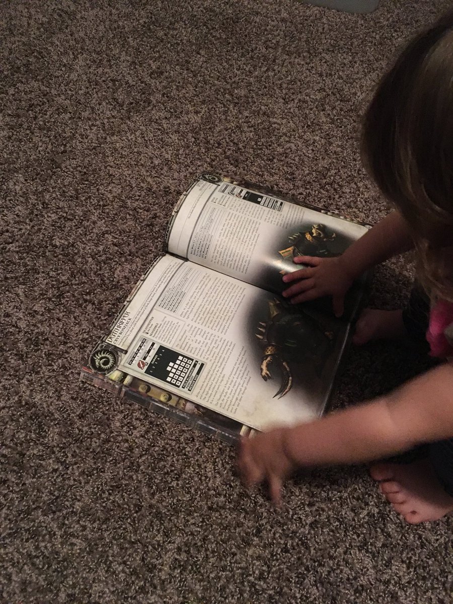 privateerpress's tweet photo. RT @capnwoodrow: A future convert to the Nightmare Empire @privateerpress https://t.co/gI5SIg6Vc4