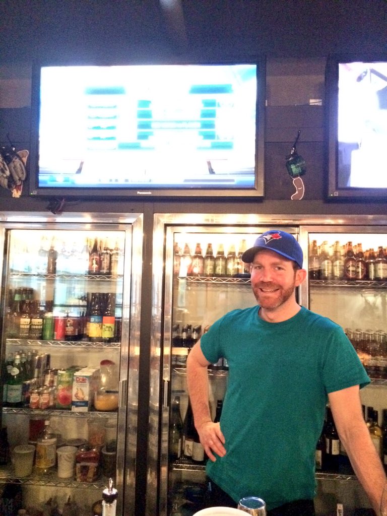 Ready for the win. Join us to watch the game, plenty of bar seats! #ComeTogether #BlueJays #banff #pizza #beer #MLB