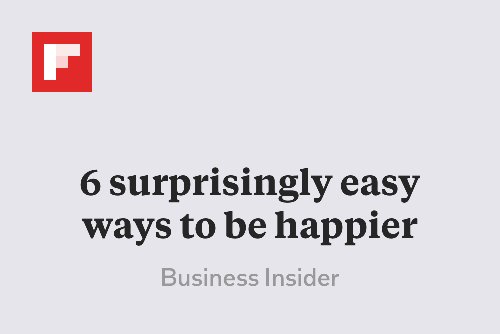 IdeaBlocks's tweet image. 6 surprisingly easy ways to be happier flip.it/LHBLn ow.ly/TMEAz
