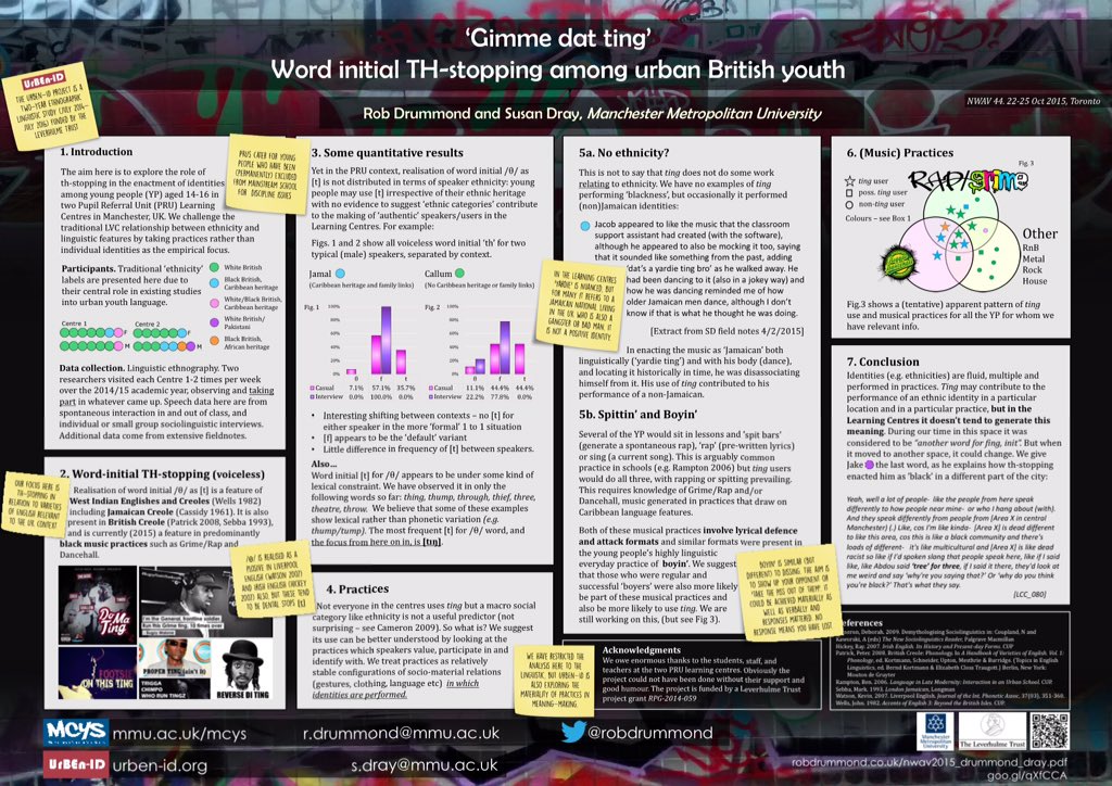RobDrummond's tweet photo. Poster here (and in link) for those who are interested in 'ting' not doing ethnicity https://t.co/Ze5TdY9Bbl #NWAV44 https://t.co/AnWbPhqA5g