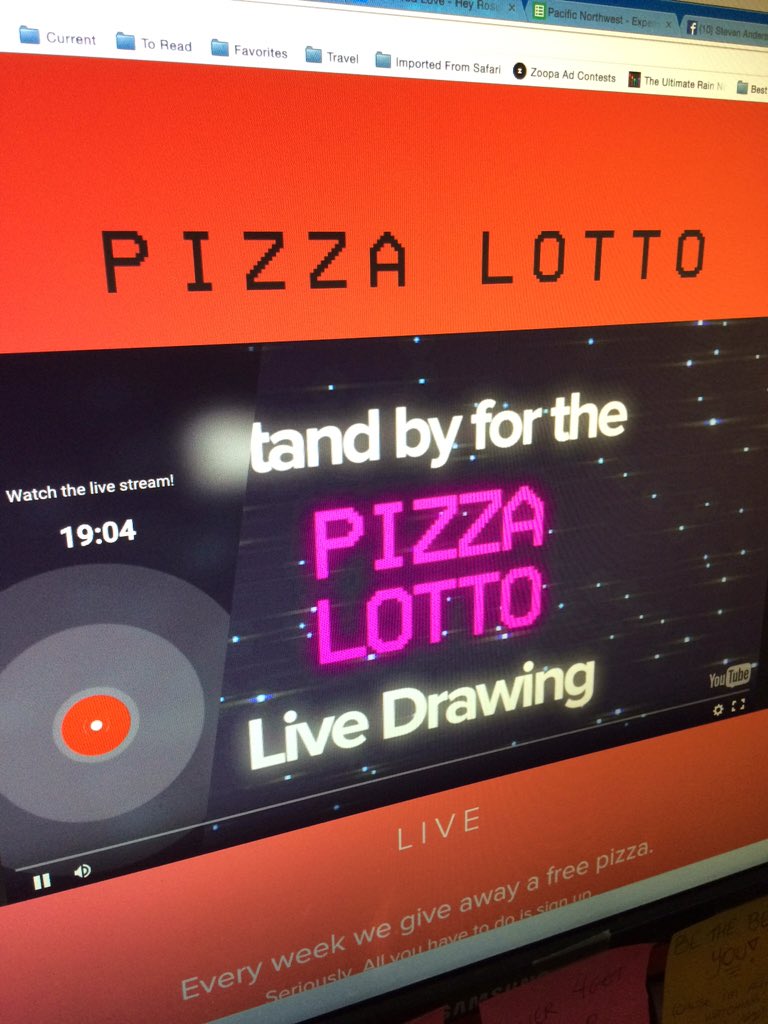 AndersonStev's tweet photo. Is it to early to start loudly chanting every second? #pizzacountdown #pizzalotto @PizzaLottoOrg https://t.co/sVEKL3mPLG