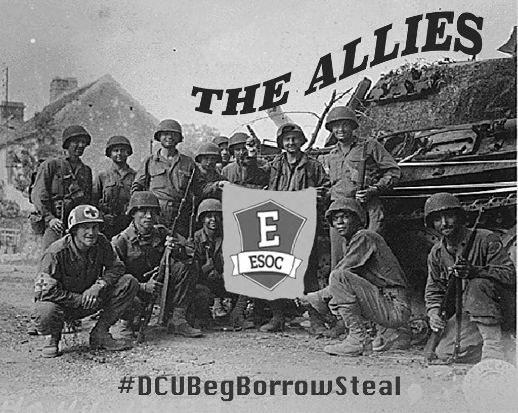 DCUTheAllies's tweet photo. @esocdcu @DylanKehoe hope ye like our new team picture! #TheAlliesWillBreakIntoGermany #DCUBegBorrowSteal https://t.co/YbvNI1qaqn
