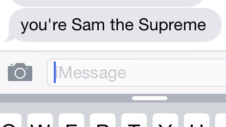 samanthughhh's tweet photo. I'm Sam the supreme. No one gets to me #thanks4this https://t.co/bcPAnX92wP