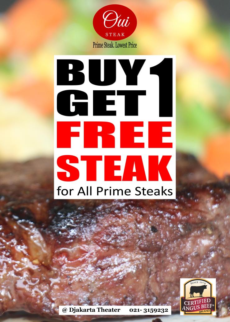 OUISteak_ID's tweet photo. Mau makan steak premium import dengan harga mulai 60rban cuma di @OUISteak_ID @AdaDiskon @promo1jkt #jakartacorners https://t.co/Rojaw7JLxT