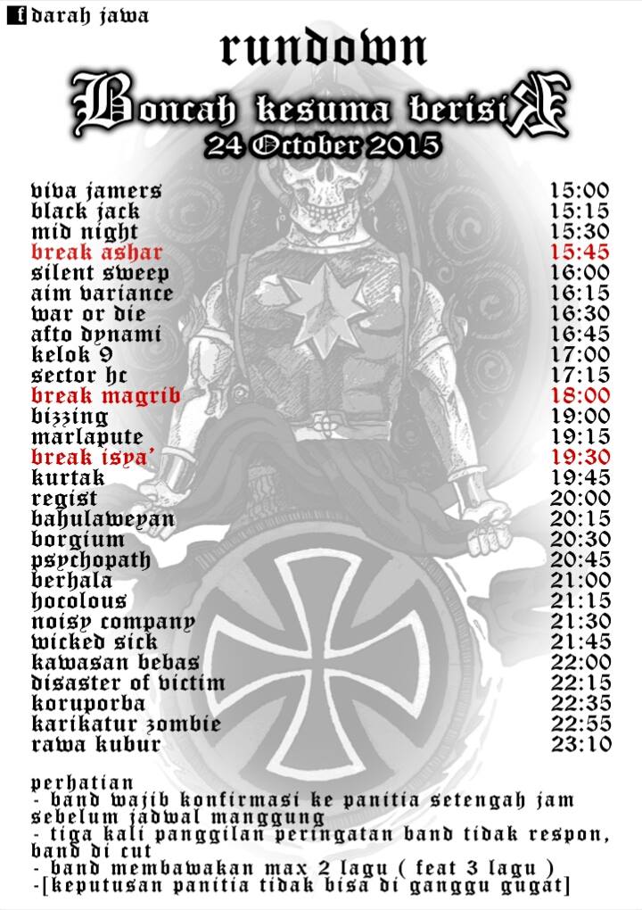 kita akan membakar suasana jam 19.45. buat metalheads Rohul kita akan berpesta bersama \m/