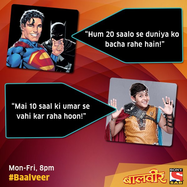 Hai humare superheroes ki alag hi baat! Jaha hote hai doosre paida, vahi hum kar dete hain shuruvat! #Baalveer