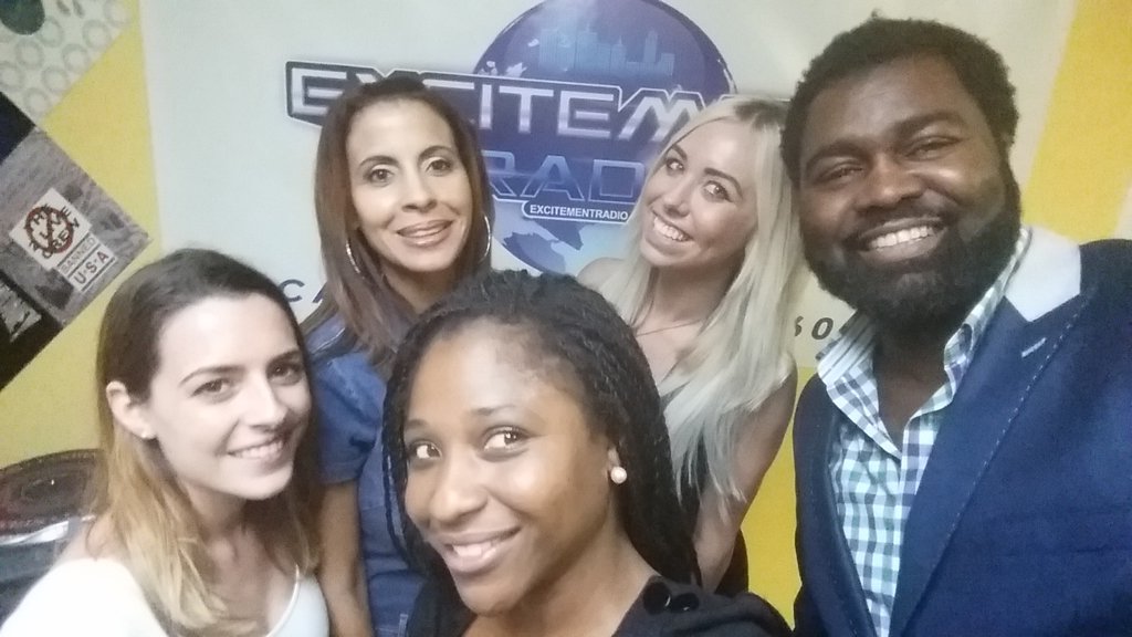 GaspardFlorence's tweet photo. Fun time on @excitementradio.com Speaking on relationships @elizabethssecretbeautybar @jam80sixx     #flogaspard https://t.co/nxJTSjUYl1