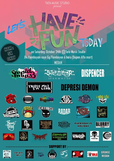 SDTK (@sendallattack) on Twitter photo Hari ini di <a href="/Tata_Music/">TATA Music Studio®</a> ,kita onthestage jam 8 malam! Seeyaa #SDTK #addictedpoppunk #bismillah Hari ini di <a href="/Tata_Music/">TATA Music Studio®</a> ,kita onthestage jam 8 malam! Seeyaa #SDTK #addictedpoppunk #bismillah