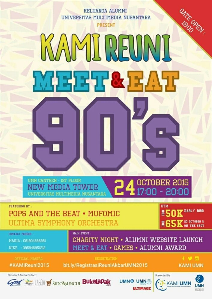 It's the day! Karena ini sudah hari-H, kamu hanya perlu bayar 65rb untuk ikut #KAMIREUNI