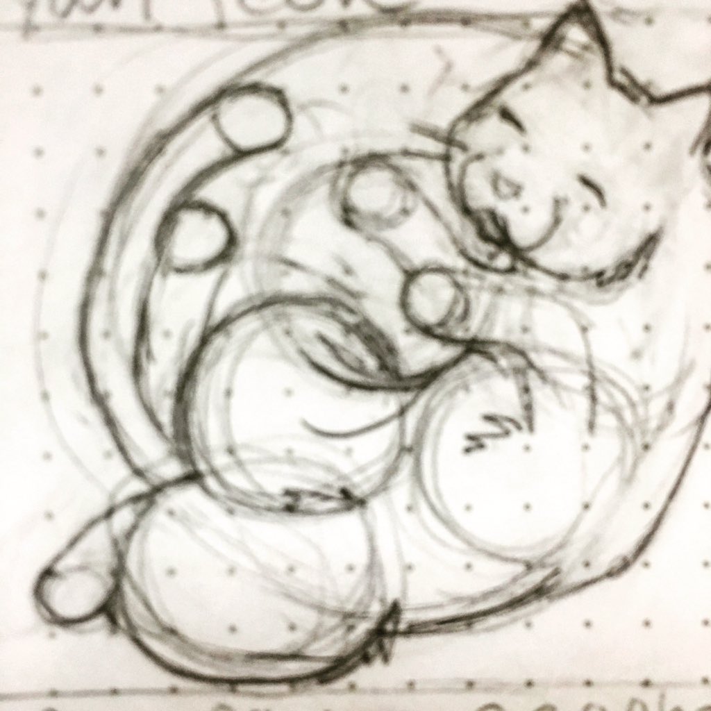 uxnotyoux's tweet image. "pet me" Yuri cat #icon #design #processpic