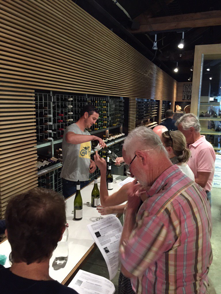 Vaughn <a href="/sinapius/">sinapius</a> busy pouring 2 the thirsty pinot &amp; chard tasters <a href="/PrinceWineStore/">Prince Wine Store</a> in sth melb #tasmanianwine #wine