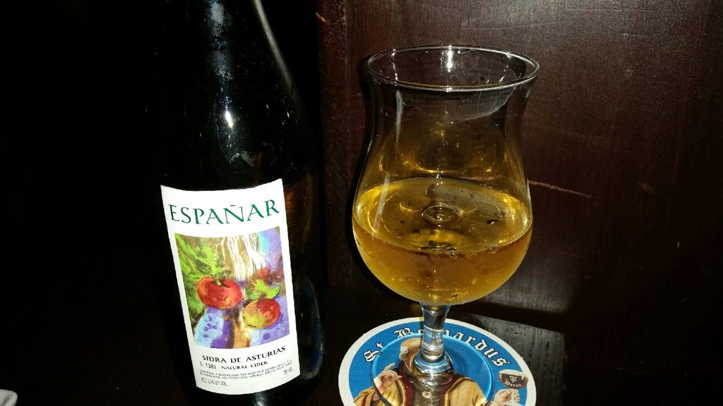 Enjoying Espanar Sude de Asturias <a href="/fountainheadchi/">Fountainhead</a>. Review to come!