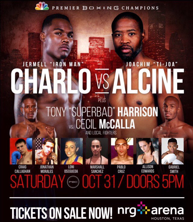 LeijaBattahPR's tweet photo. COUNTDOWN 8 Days till the Halloween Brawl! Don't miss #CharloAlcine &amp; #HarrisonMcCalla! #LBPBoxing #PBC https://t.co/8tWNyaT8Vz