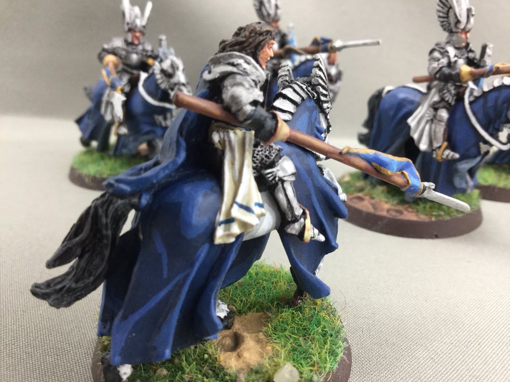 Oldwargamer's tweet photo. #Prince #Imrahil #LOTR #Lordoftherings #fantasy #warmongers #wargaming #Gamesworkshop #GW #DolAmroth #knights #25mm https://t.co/VqTvsSfo8I