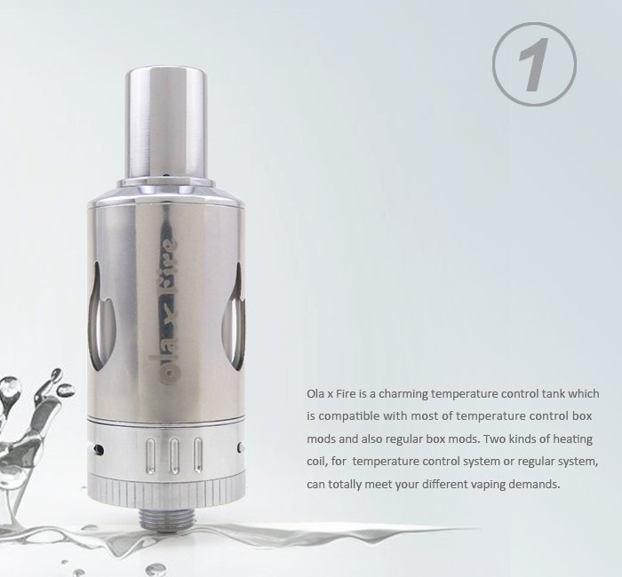 mjtecig's tweet photo. Ola x Fire is a charming temperature control tank which is compatible with most of temperature control box mods.. https://t.co/FYaM8qD0IF