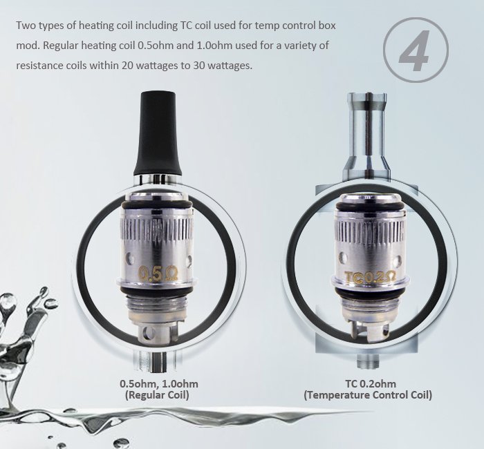 Ola x Fire is a charming temperature control tank which is compatible with most of temperature control box mods..