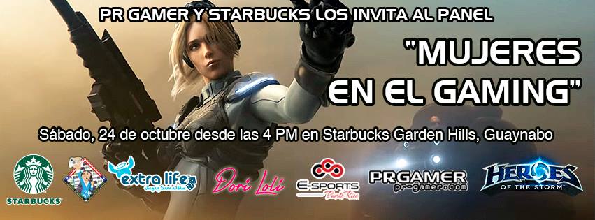 wimaya's tweet photo. Mañana  en Starbucks de Garden Hills Plaza panel "Mujeres en el Gaming" a las 4PM.
https://t.co/J7tV5ixsbH https://t.co/vKOatJRQKE