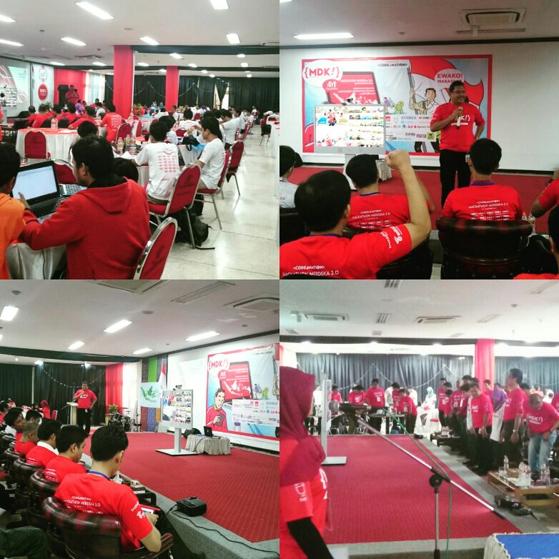FauziahAkmal's tweet photo. Opening #hackathonmerdeka2.0 #hackathonmdk oleh EVP Telkom Regional 7 #code4nation #sumpahpemuda https://t.co/3aFBH69qcp