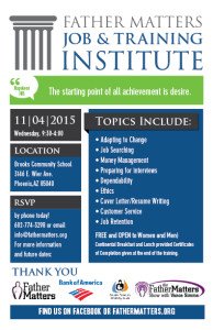 fathermatters's tweet image. #fathermatters Job Readiness Workshop on November 4, 2015. fathermatters.org