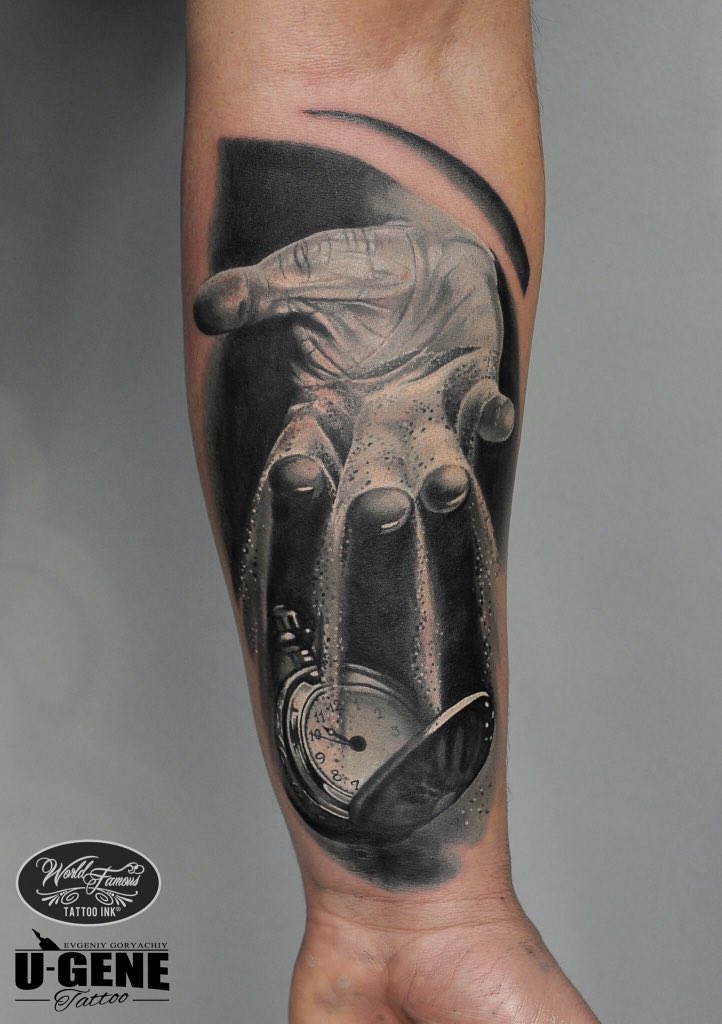Time Loop Tattoos Stopwatch Wrist Tattoos The Sands Of Time Tattoo Tattoo Shop And
