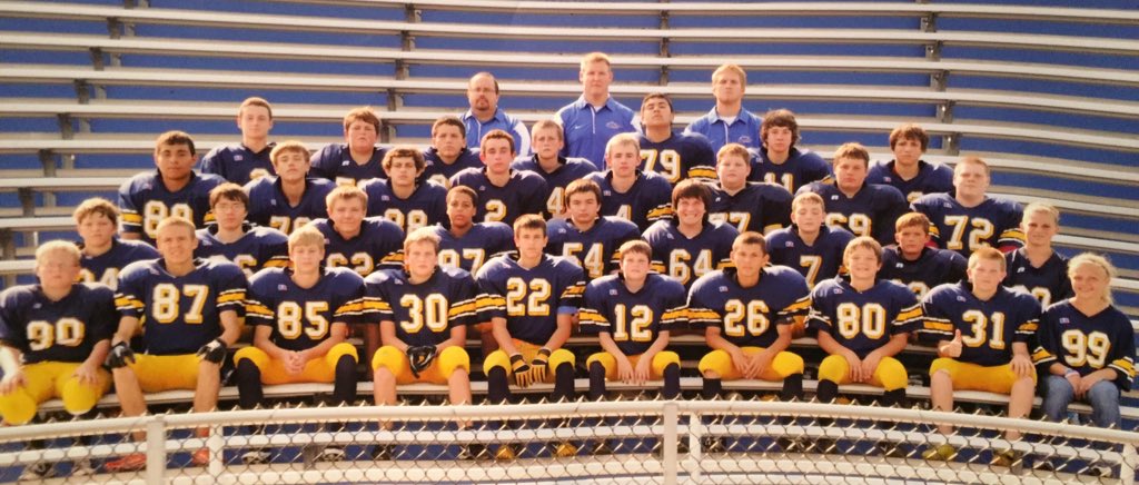 CoachRisedorph's tweet photo. It seemed like yesterday these were boys playing 8th grade football. Tonight they were men. #proudcoach #ENFootball https://t.co/RvnsKKsINb