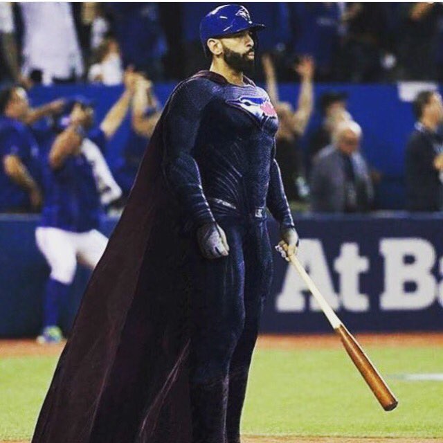 WheresAldoooo's tweet photo. Jose "Batman" Bautista 
All day. @BlueJays @JoeyBats19 https://t.co/gzSy1JW2WM