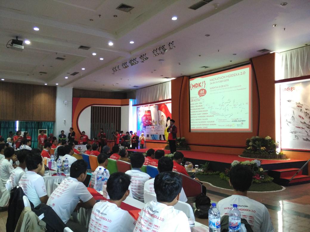 IndigoHubBdg's tweet photo. Sambutan dari Ainun Najib #MDK2.0 @code4nation @HackathonMDK https://t.co/N7dEe8pYkV
