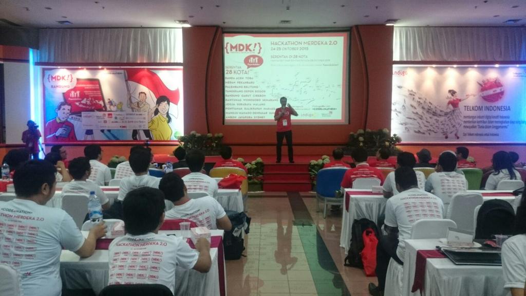 IndigoHubBdg's tweet photo. Sambutan dari Dir ISP Telkom @iutoyo #MDK2.0 @Code4Nation @HackathonMDK https://t.co/wqT40OhJ3I