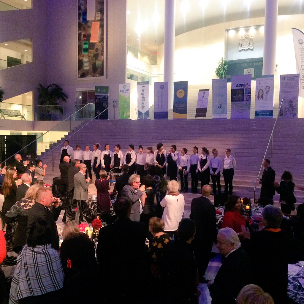 e4cAlberta's tweet photo. A standing ovation for the #yegyouth of @KITHBistro #kithgala https://t.co/G08cBhuejG
