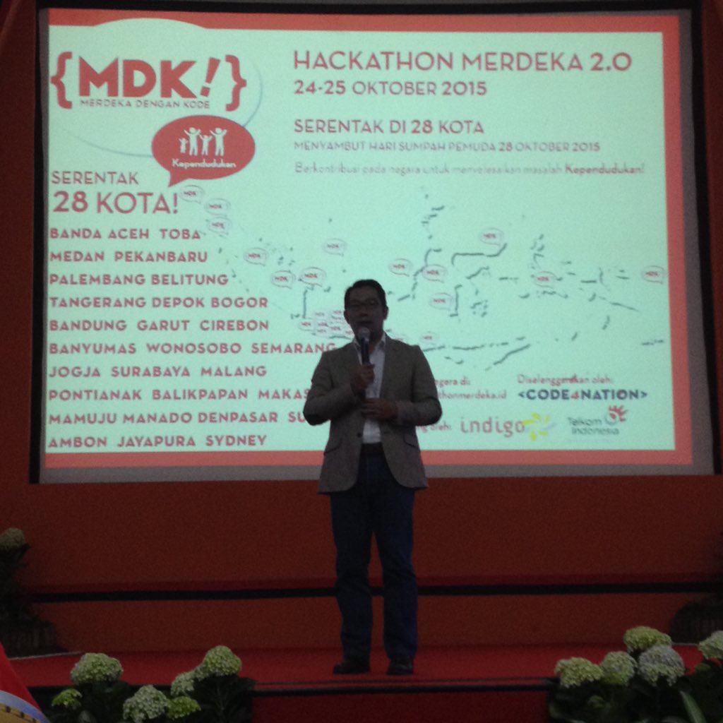 TelkomIndonesia's tweet photo. Sambutan Kang @ridwankamil untuk #TelkomHackatonMerdeka2 https://t.co/v35QHpQpZN
