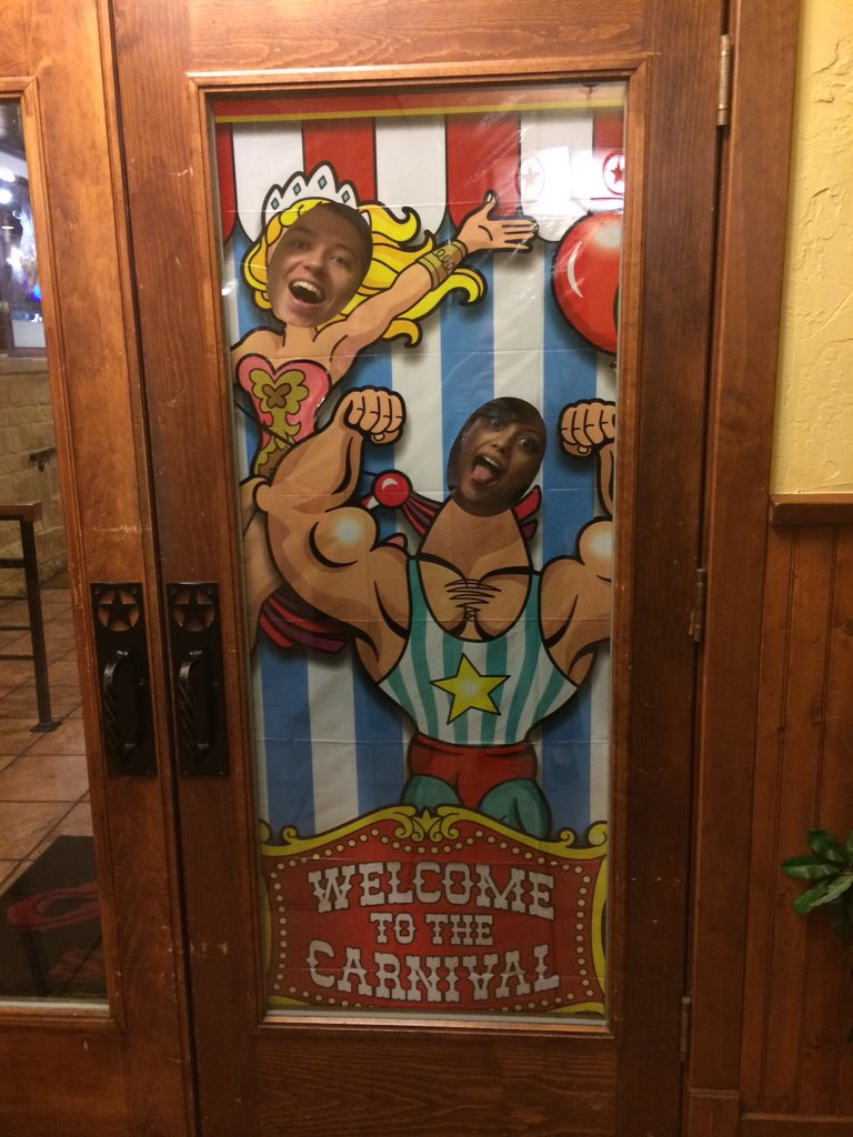 CaddoStGrill's tweet photo. Welcome to the Carnival! 
#PsychoCircus #Halloween #halloweenfun #caddostreetgrill #caddost #Carnival https://t.co/LXceJzd3lv