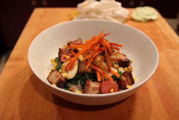 Made 16 hour sous vide Korean pork belly bowls tonight. Everything from homemade from scratch! Pickled<a href="/tag/naughty"class="tags"><span>#naughty</span></a><a href="/tag/hotass"class="tags"><span>#hotass</span></a><a href="/tag/hotsauce"class="tags"><span>#hotsauce</span></a><a href="/tag/pucker"class="tags"><span>#pucker</span></a>